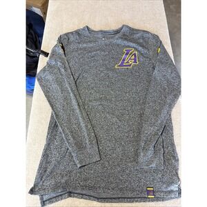 Los Angeles Lakers Nike Heathered Charcoal Elevated Marled Performance Men's M